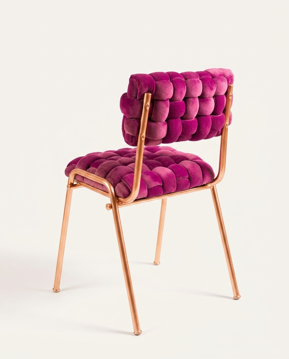 Cadeira em Veludo Nivus Pink - image 1