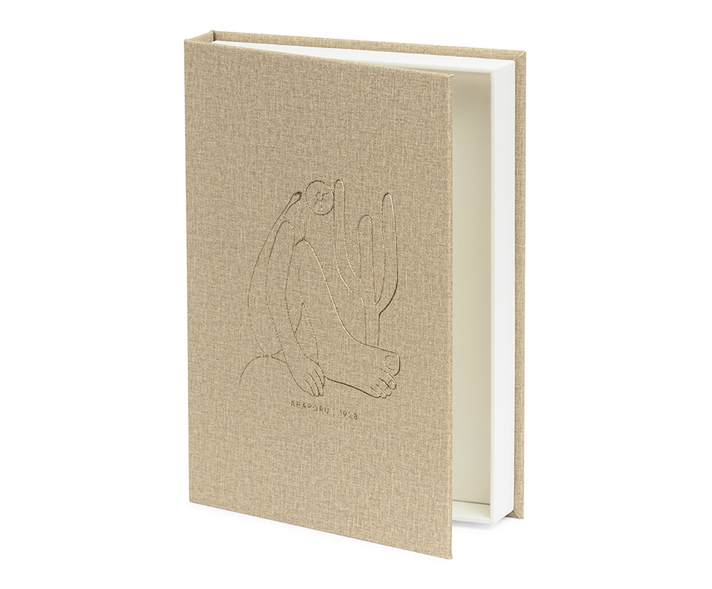 Livro-Caixa Abaporu em Mdf e Pu - image 1