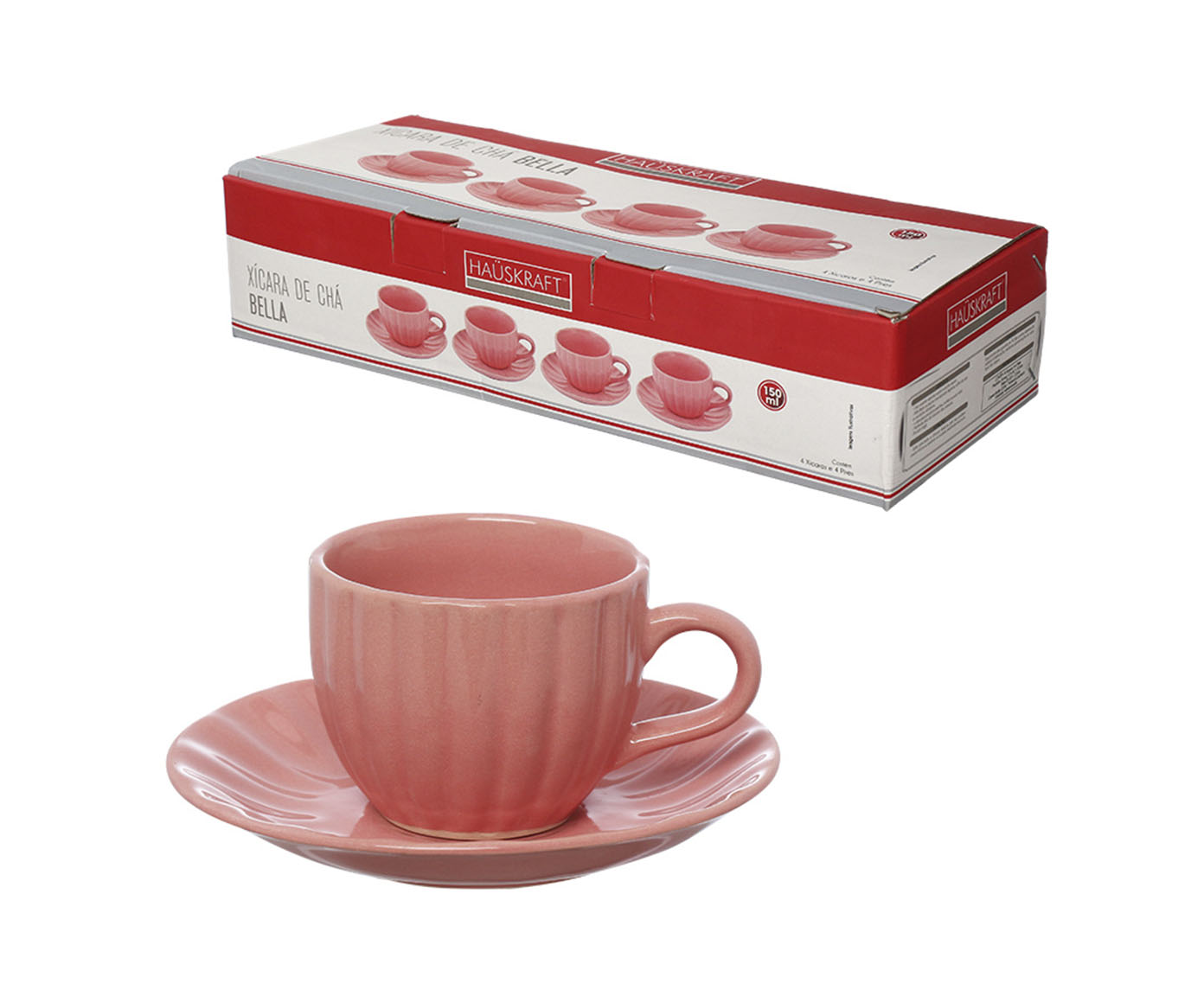 Jogo de X&iacute;cara para Ch&aacute; Bella Rosa image number 2
