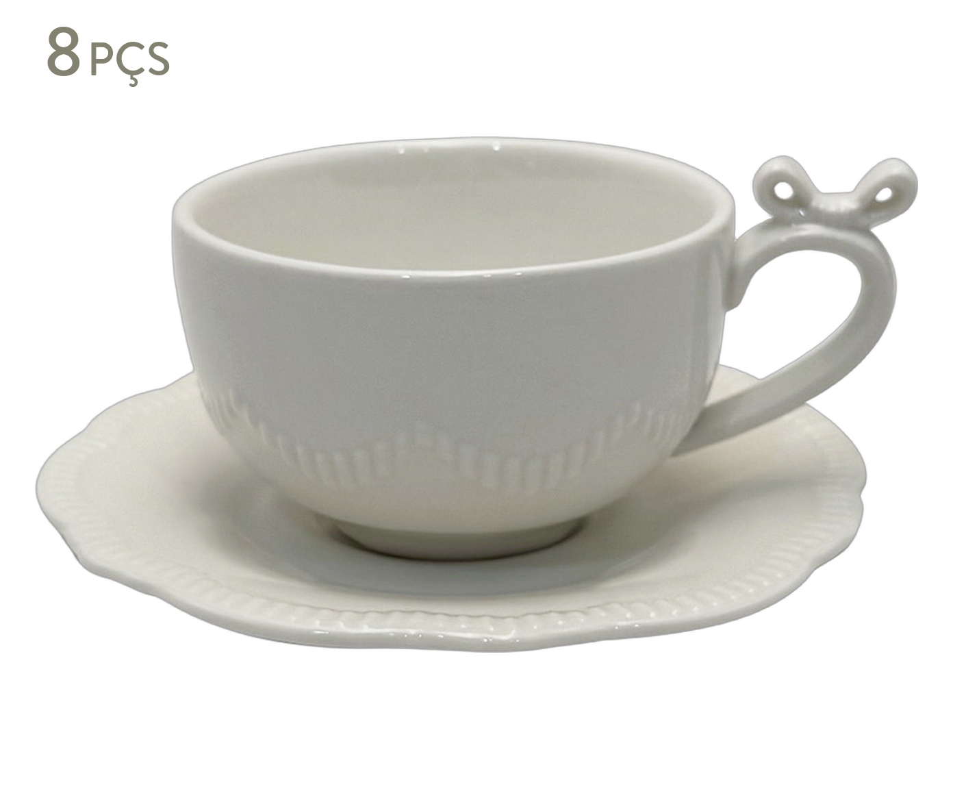 Jogo de X&iacute;caras para Caf&eacute; em New Bone China Lacet image number 0