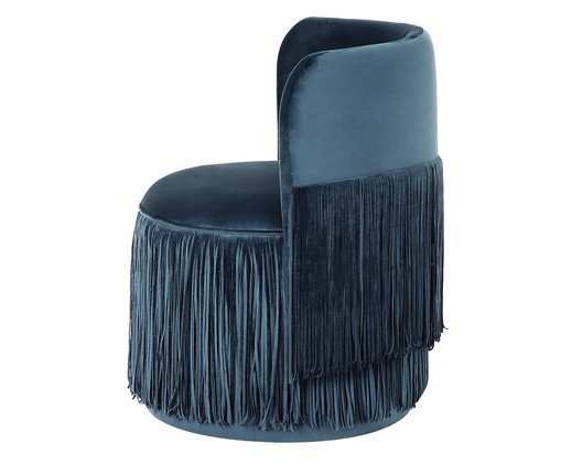 Poltrona Franja Dupla - Azul image number 3