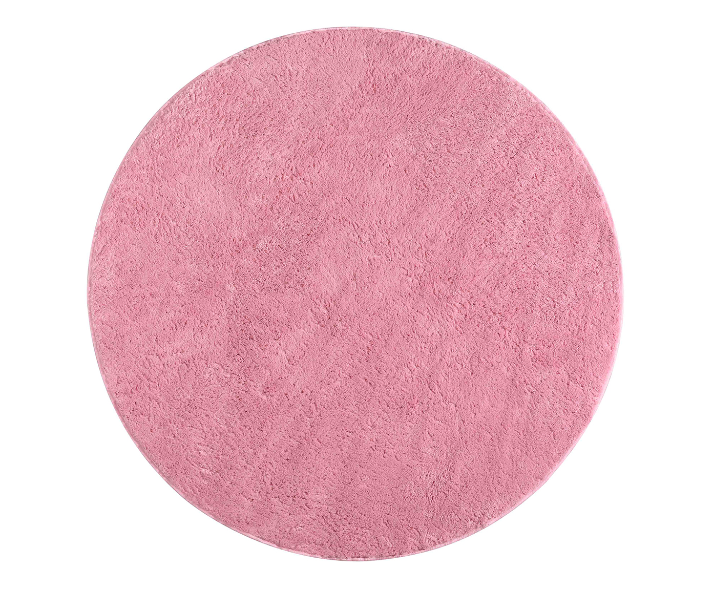 Tapete Redondo Shaggy Smooth Teen - Rosa - image 1