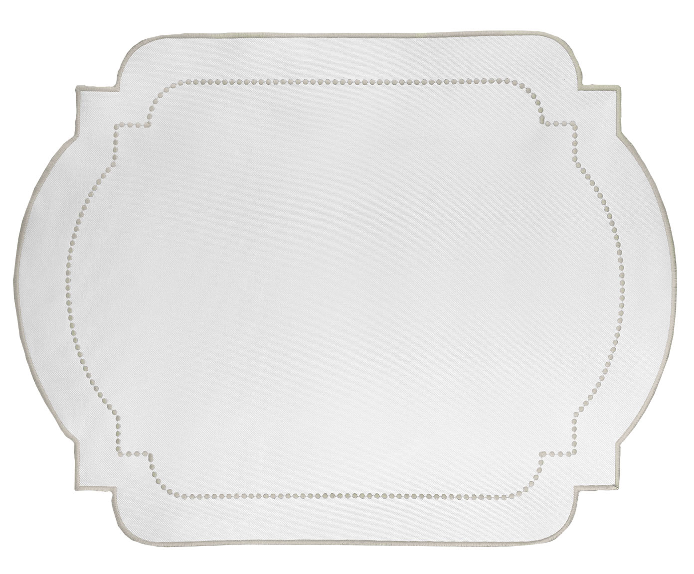 Lugar Americano em Nylon com Bordado Chilly III - Off White - image 0