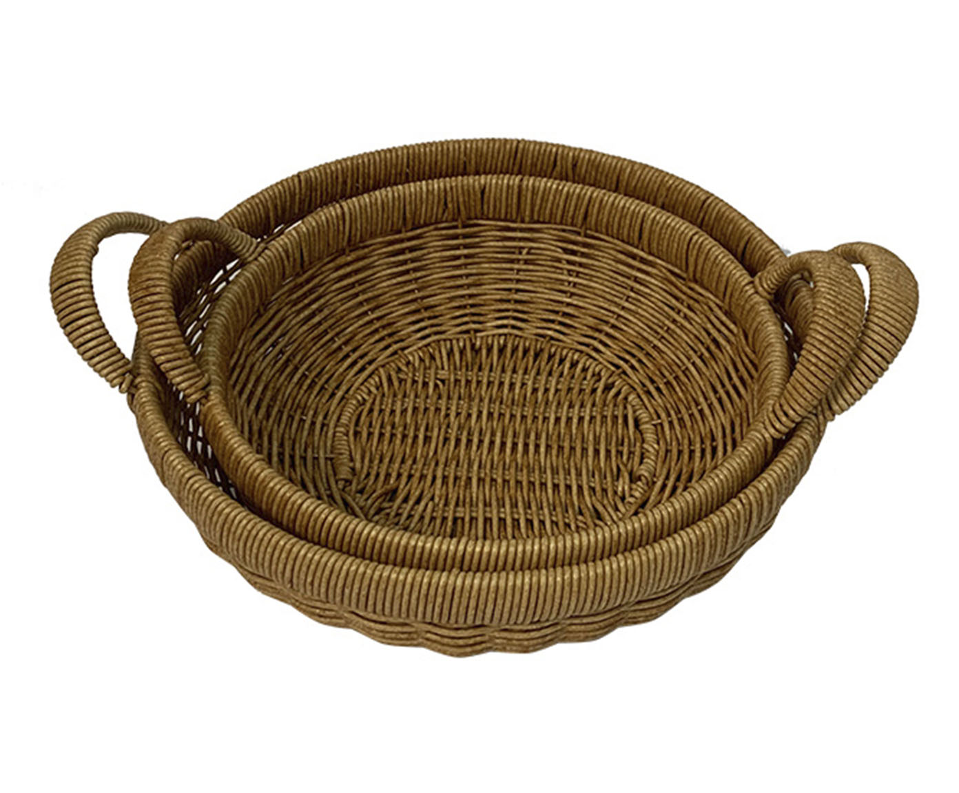 Jogo de Cestas Decorativa Naturel Marrom Claro - image 0