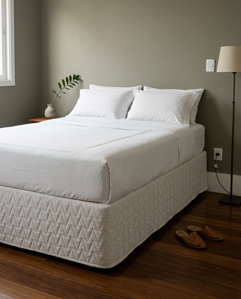 Saia para Cama Box Matel Branca 200 Fios image number 1