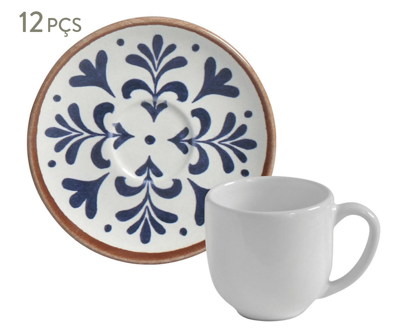 Jogo de X&iacute;cara para Caf&eacute; Coup Stoneware Coimbra Abstrato - image 0