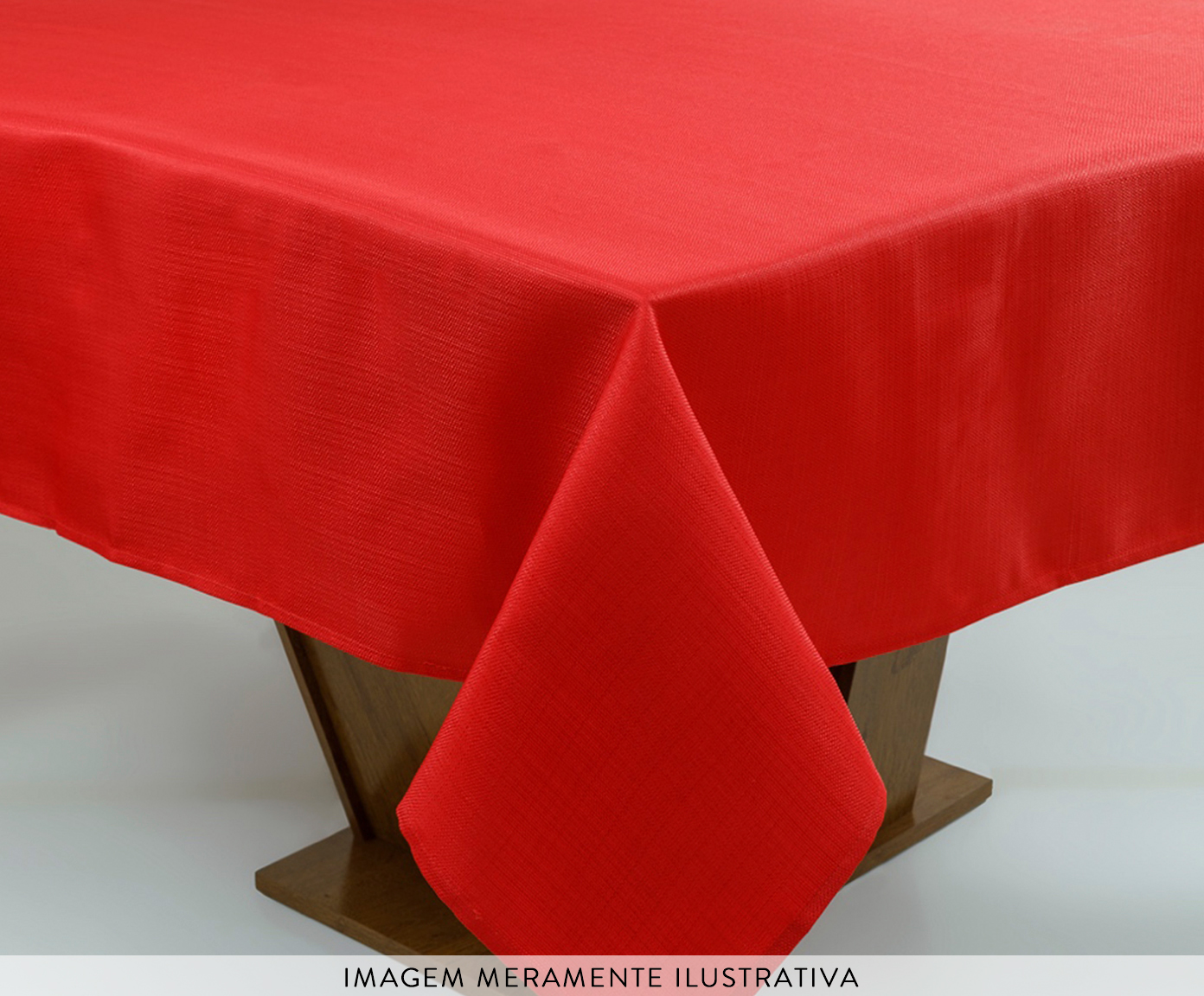 Toalha de Mesa Imperme&aacute;vel Vermelho image number 1