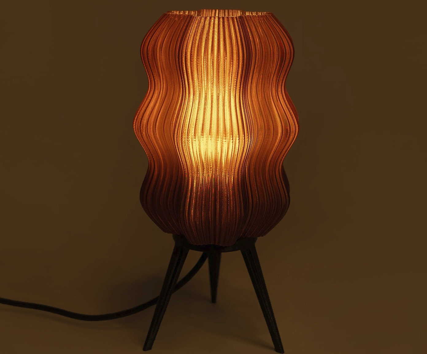 Lumin&aacute;ria Velvet Marrom image number 1