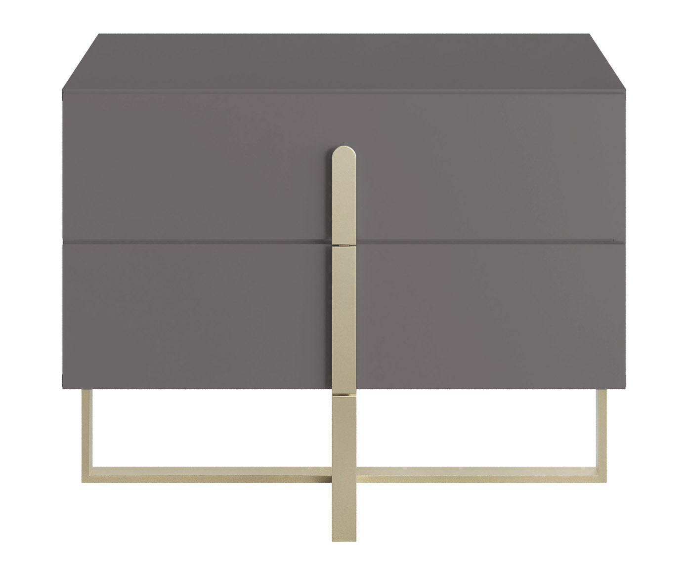 Mesa de Cabeceira Auri Cinza e Champanhe - image 0