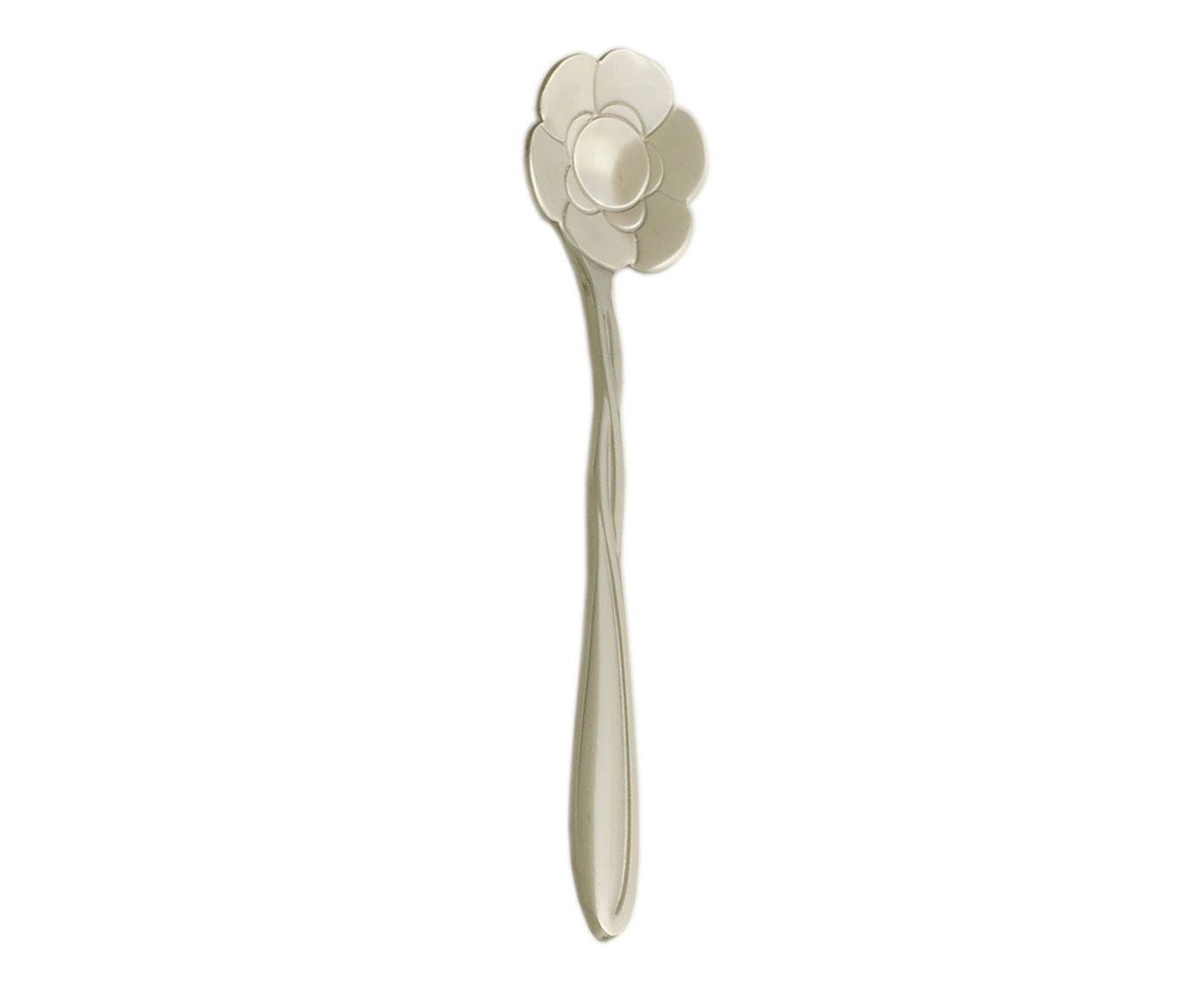 Jogo de Colheres para Ch&aacute; Flores Rose Prateada image number 3