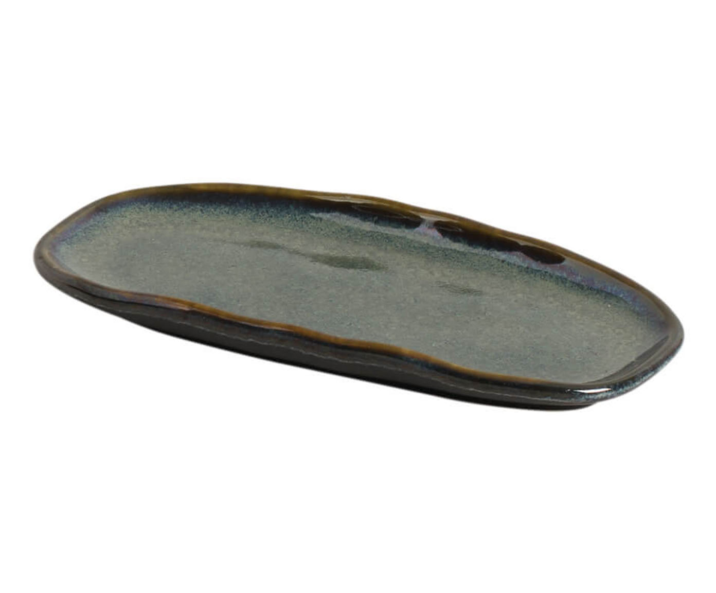 Jogo de Travessas Oval Rasa Mini Org&acirc;nico Oceano Azul image number 1
