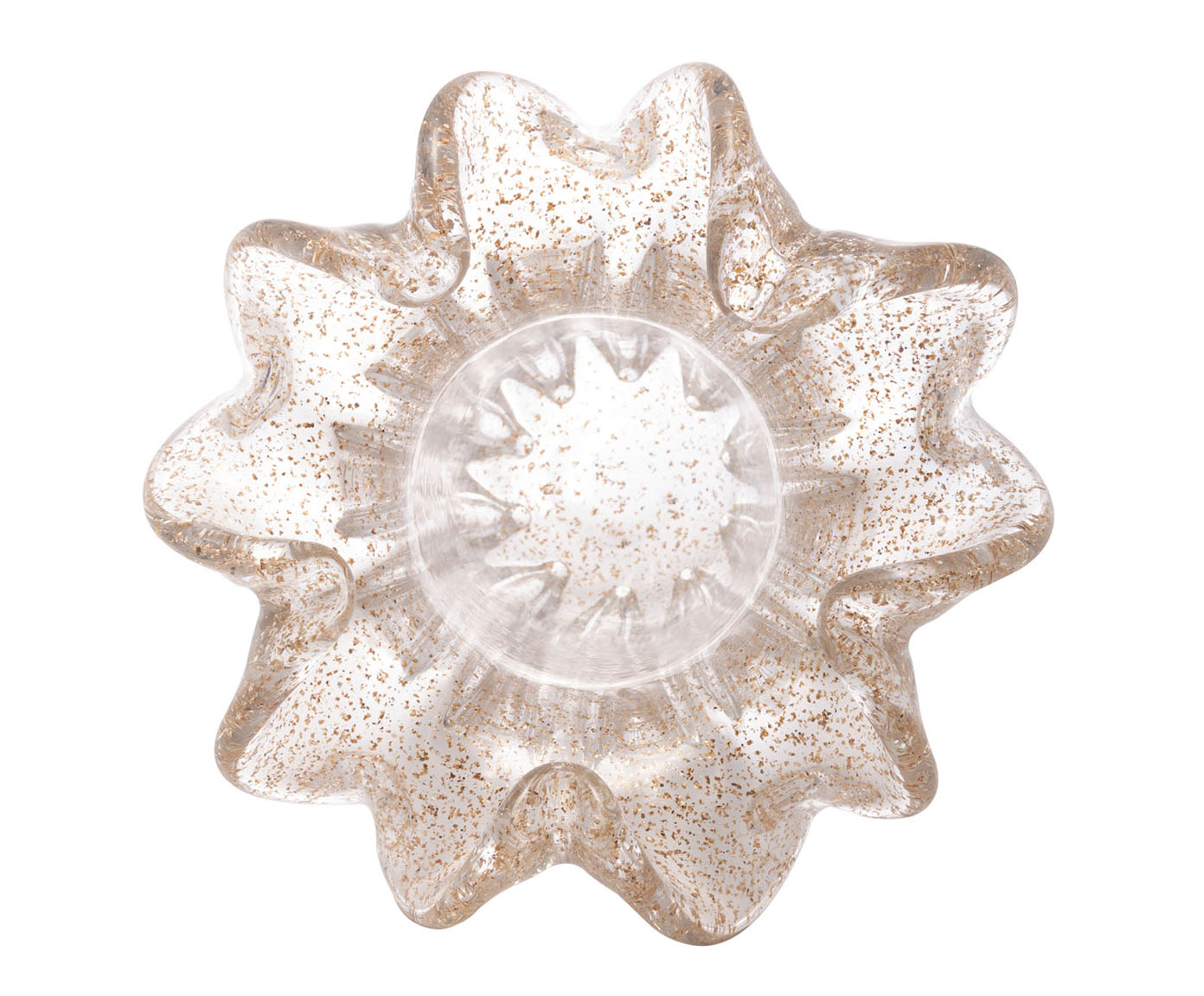 Vaso Italy Transparente e Dourado image number 3