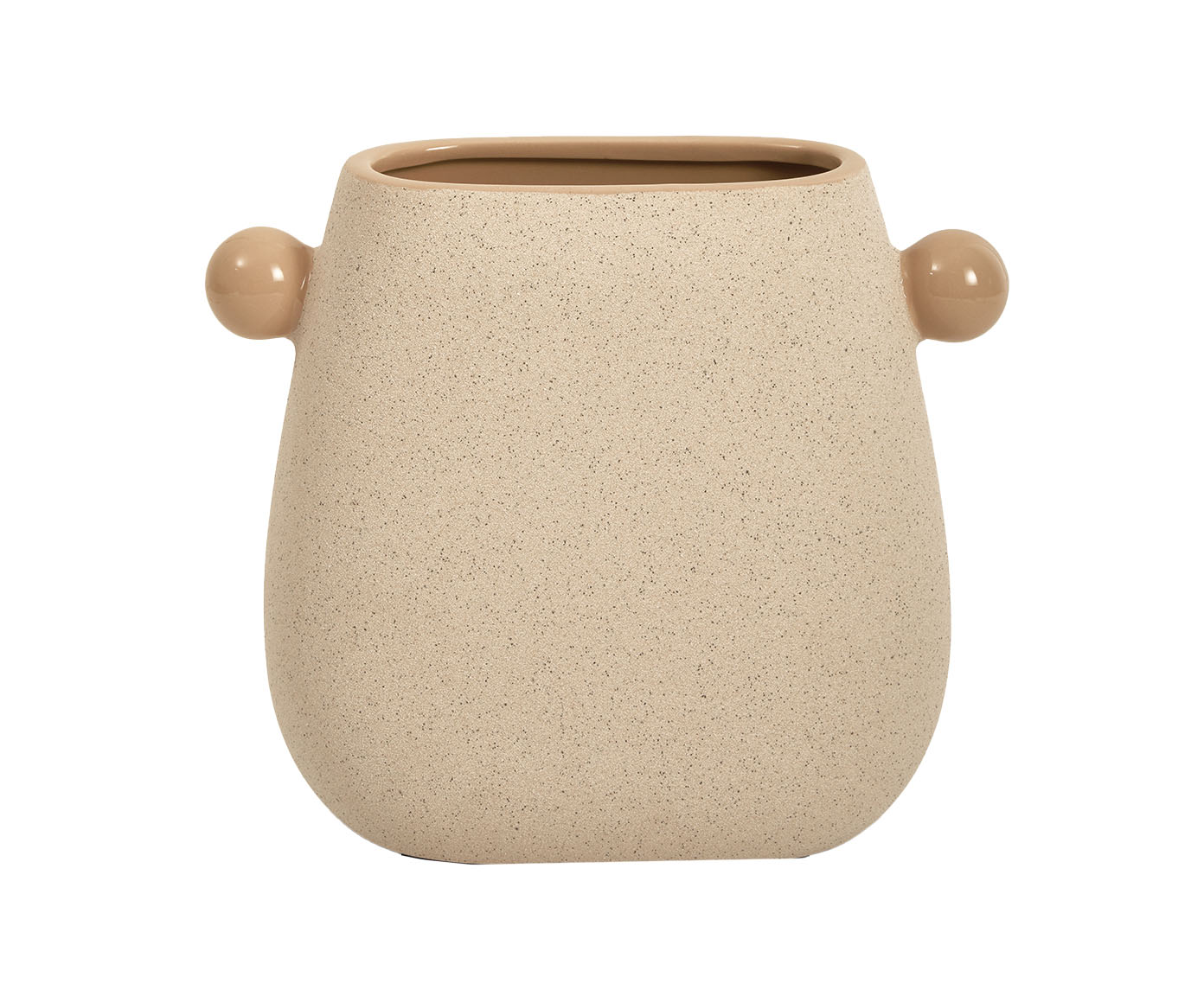 Vaso em Cer&acirc;mica Inquiet Bege image number 0