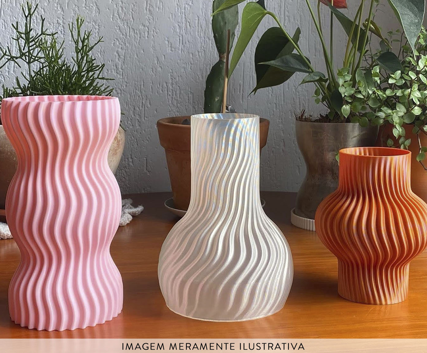 Vaso Onda 3 Rosa image number 4