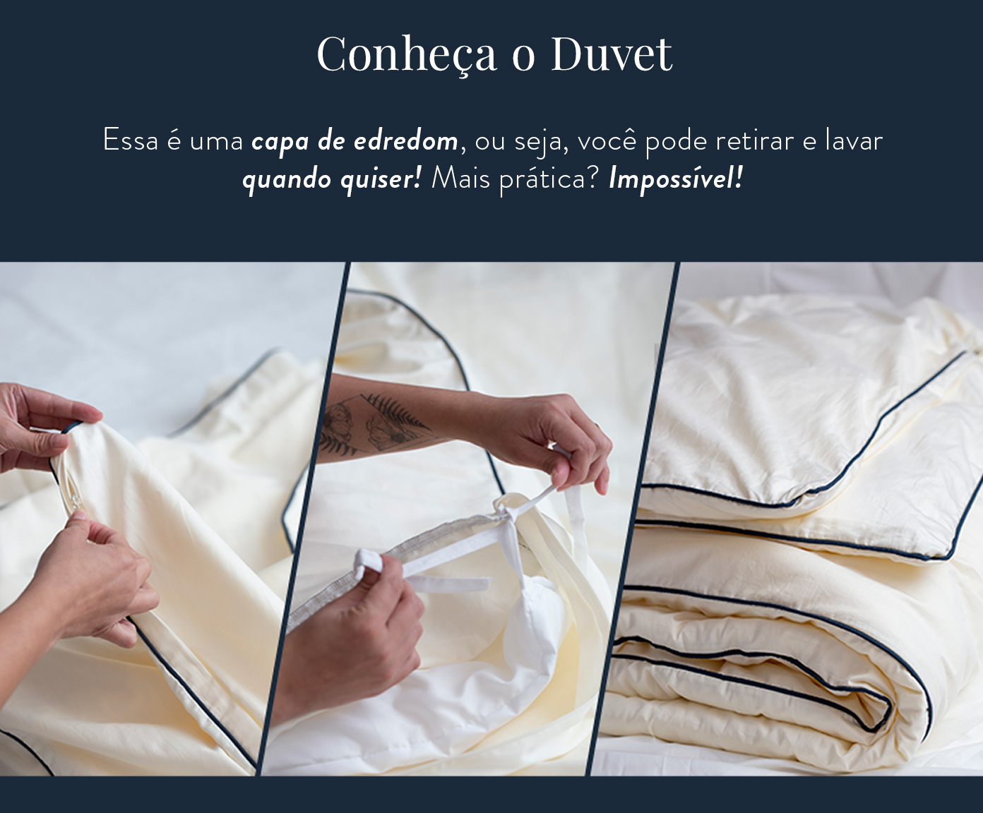 Duvet Basics em Vivo Branco e Verde Menta 200 Fios image number 3