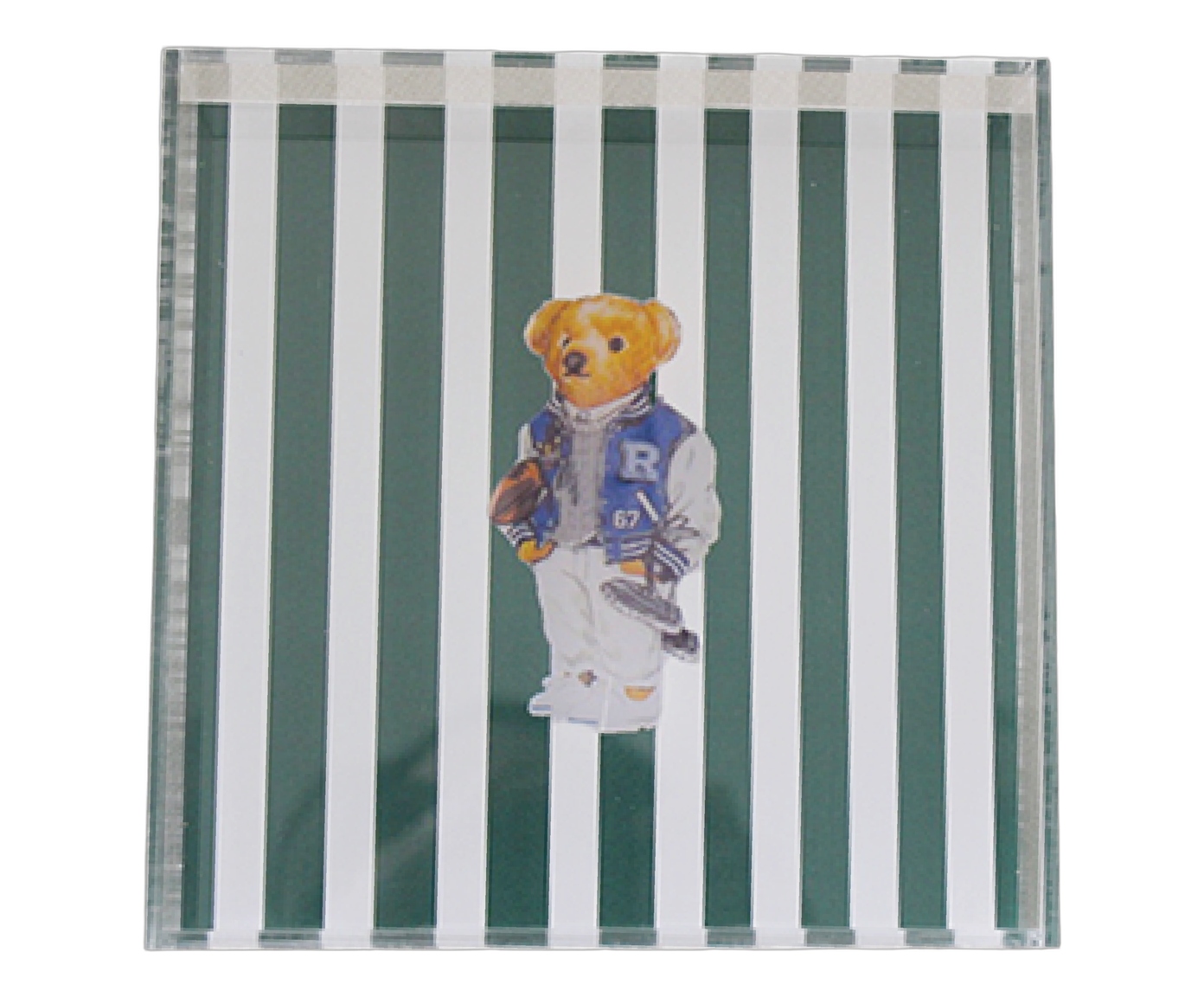 Bandeja Teddy Stripes Verde image number 0