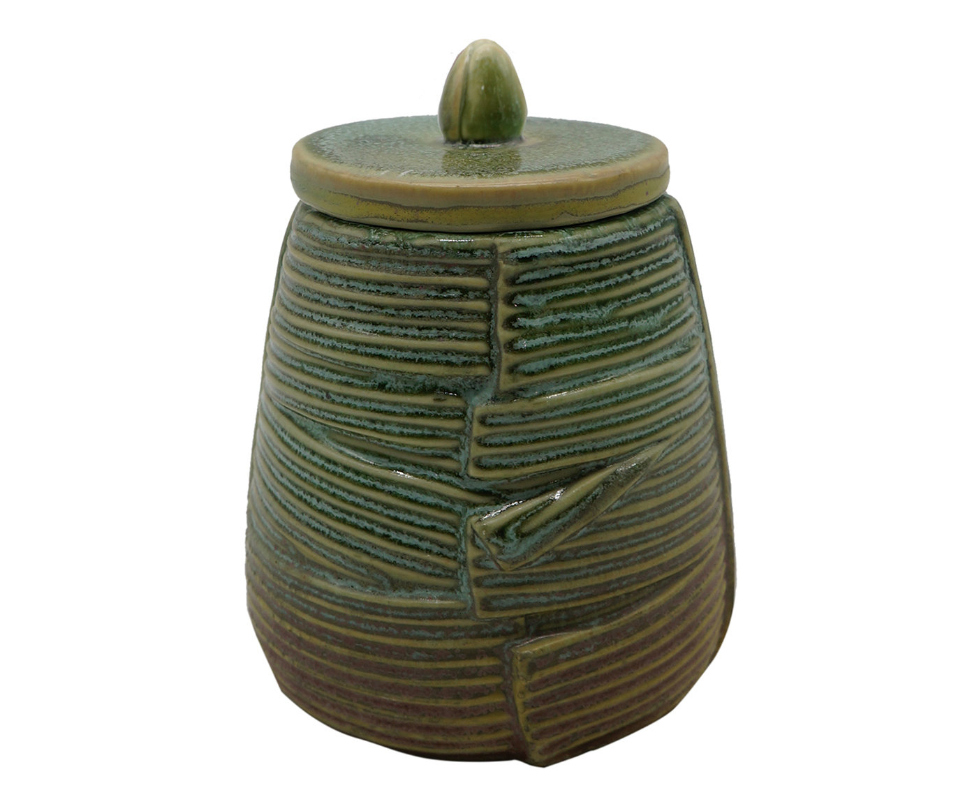 Pote Folhas Verde image number 0