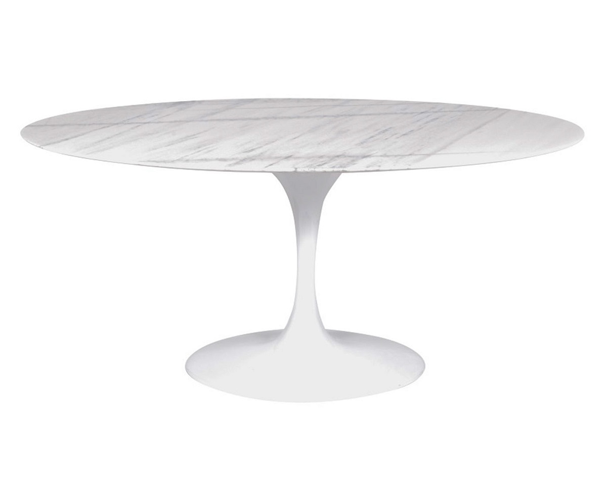 Mesa Saarinen Oval Espirito Santo Base Branca image number 0