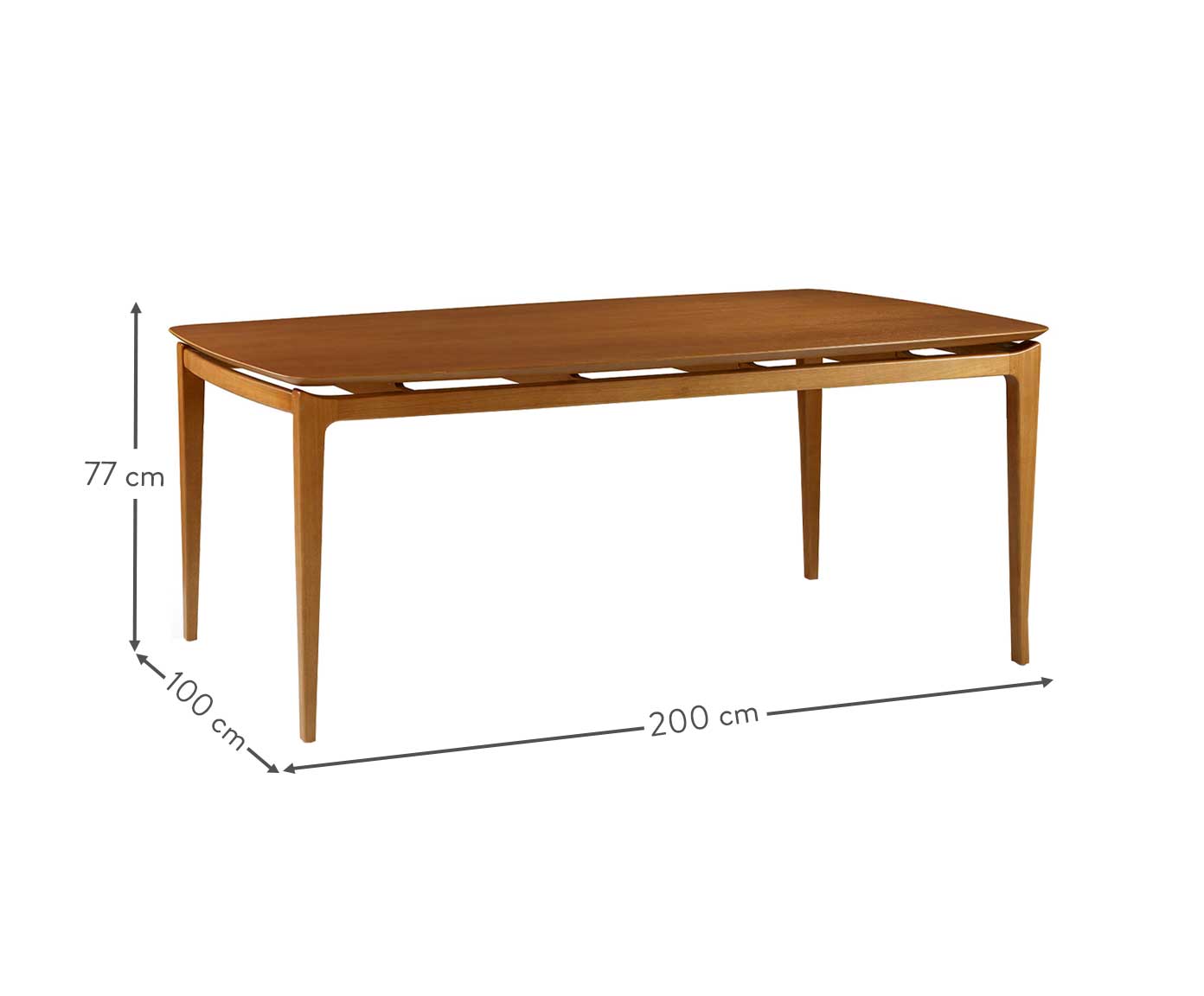Mesa de Jantar 4 Lugares Retangular Auma Freij&oacute; image number 4