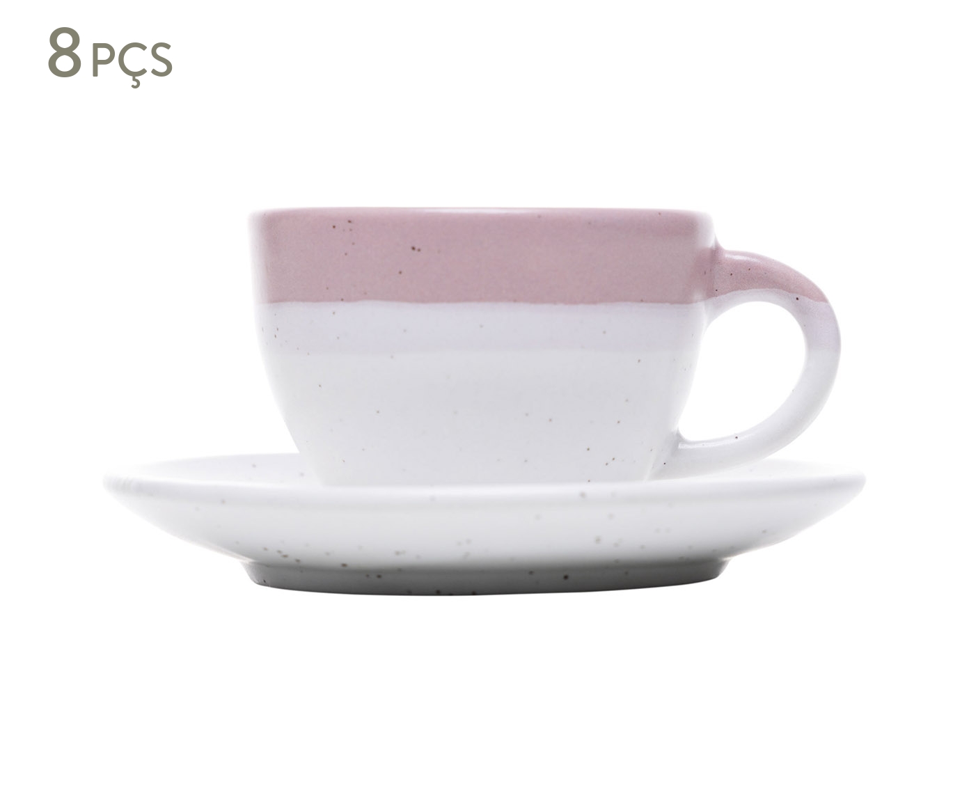 Jogo de X&iacute;caras para Caf&eacute; Ombr&eacute; Rosa - image 0
