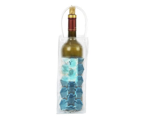 Sacola T&eacute;rmica para Garrada de Vinho Kenya Azul image number 2