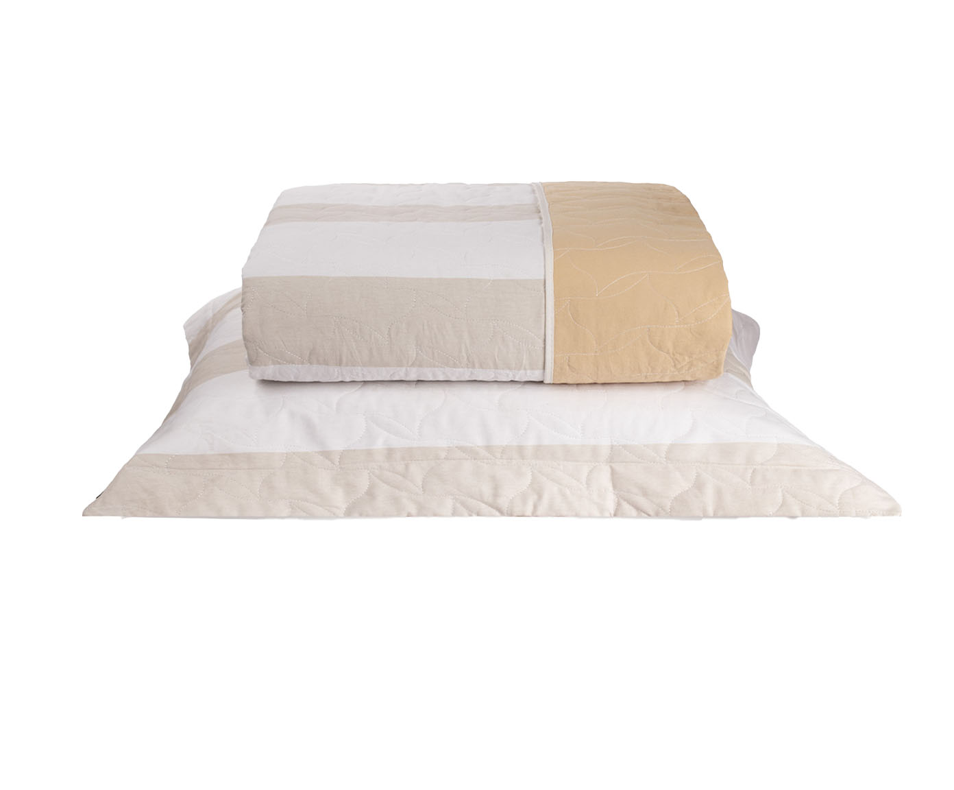 Jogo de cobre-leito Dupla Face Tous Les Jours Estampado Listra Offwhite - image 1