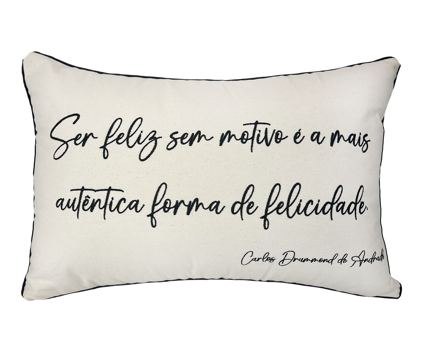 Almofada com Vivo Frases Branco I - image 0