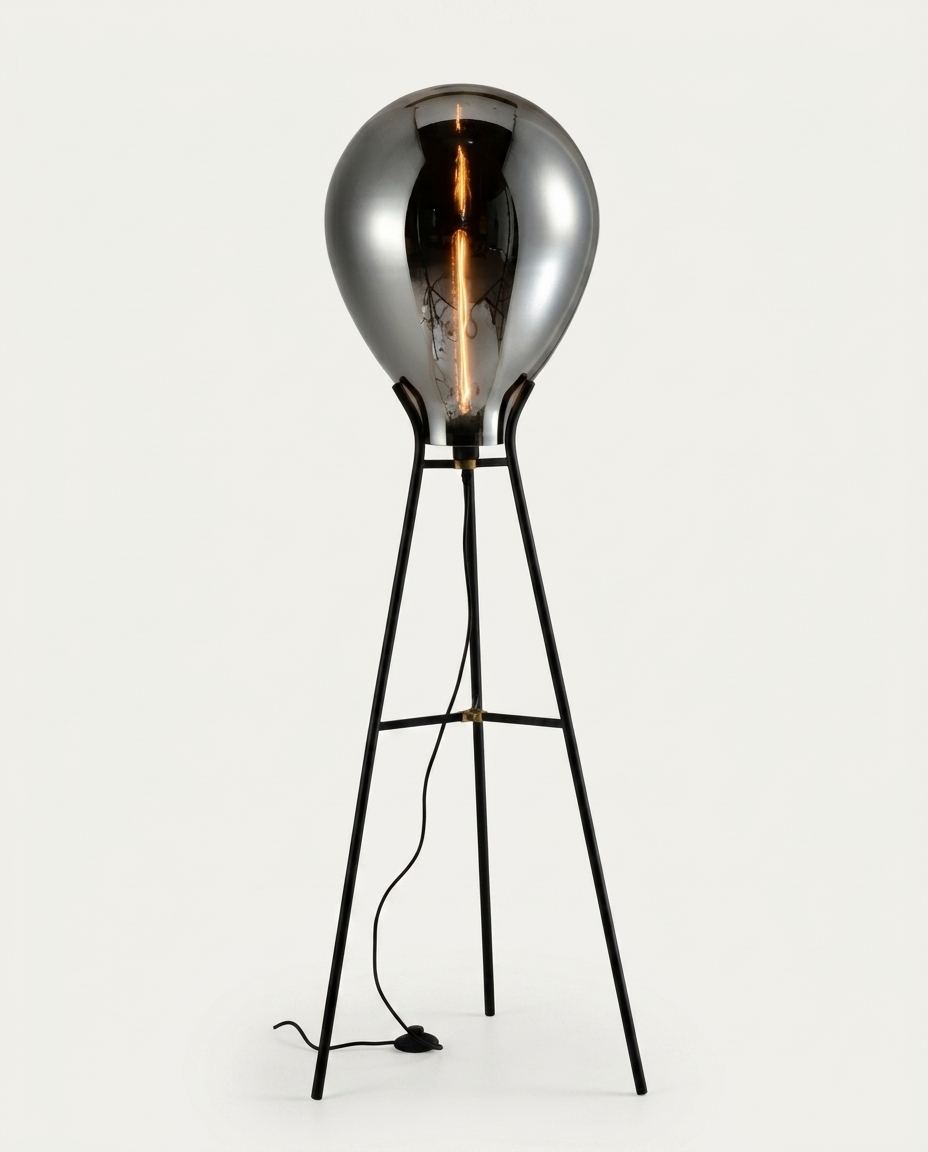 Coluna Caju Preto Cromado - Bivolt - image 1
