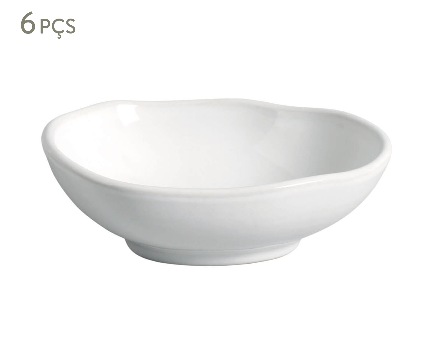 Jogo de Cumbucas Oval Org&acirc;nico New White image number 0