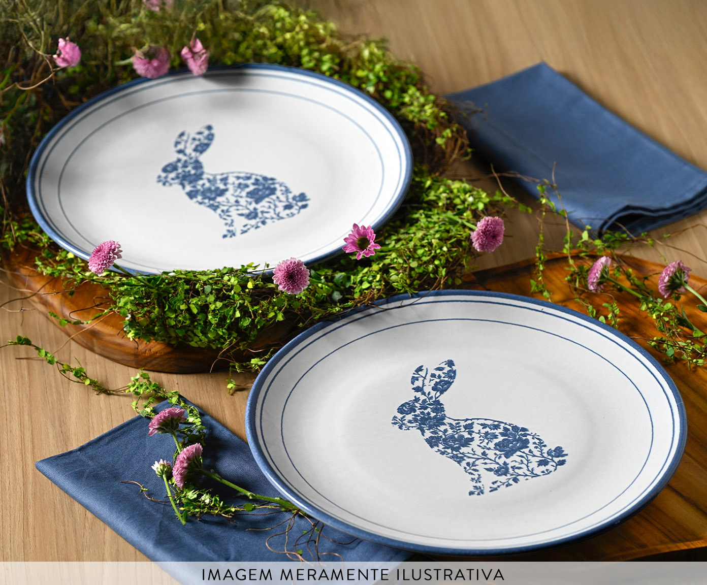Jogo de Pratos Raso Coup Stoneware Toile image number 2