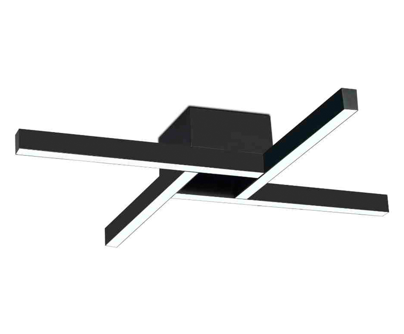 Plafon de Led 22W Maze Preto Bivolt image number 0