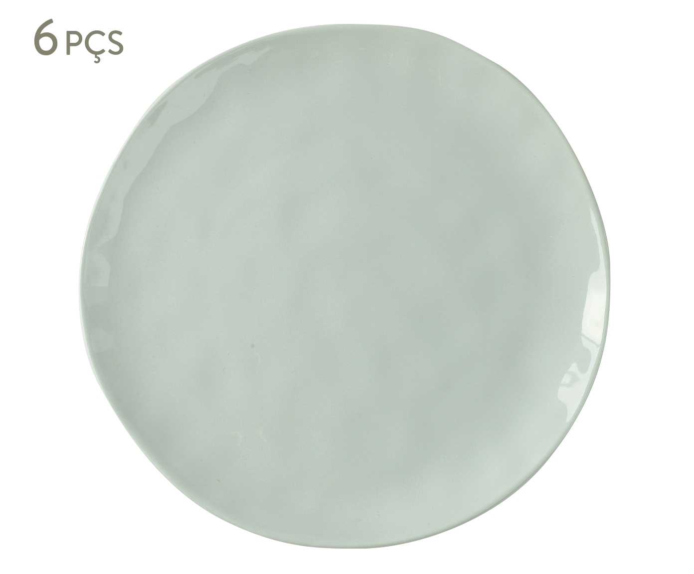 Jogo de Pratos Rasos Org&acirc;nico Umi Verde Celadon image number 0