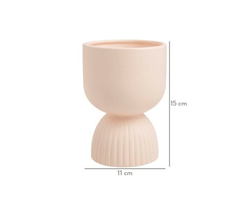 Vaso em Cer&acirc;mica Carin - Bege image number 2