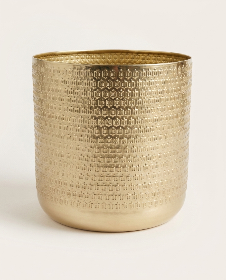 Cachepot Alto Lat&atilde;o Dourado - image 0