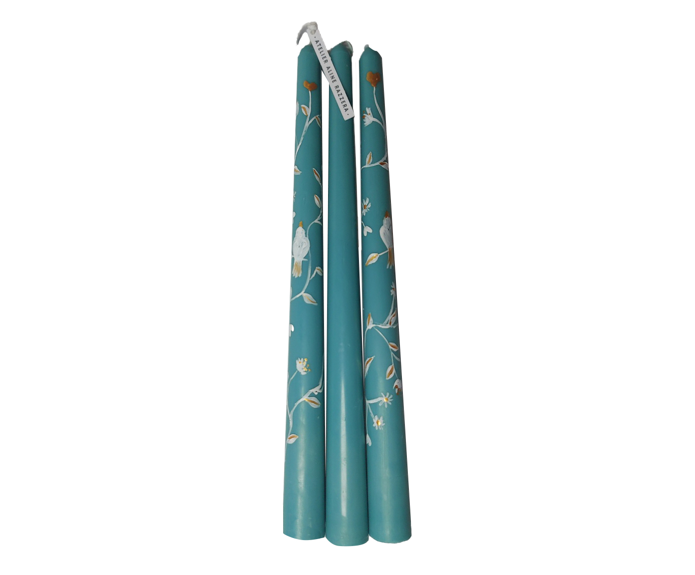 Velas para Casti&ccedil;al Birds And Flowers Turquesa - 3 pe&ccedil;as - image 0