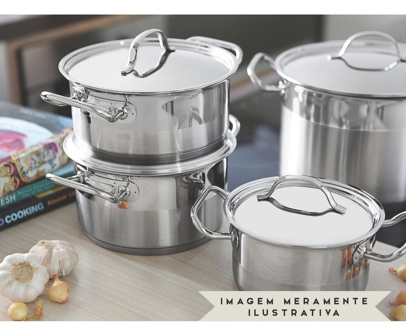 Ca&ccedil;arola em Inox Profissional - image 1