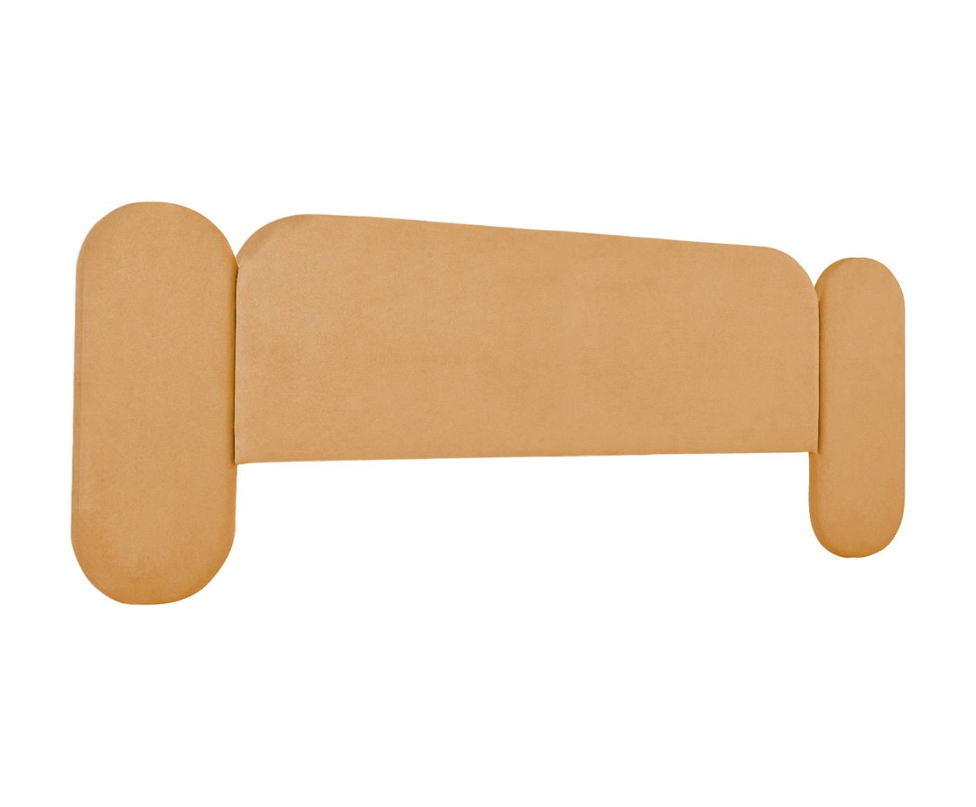 Cabeceira em Boucle Aveludado Arco Embrace Amarelo Ocre image number 3