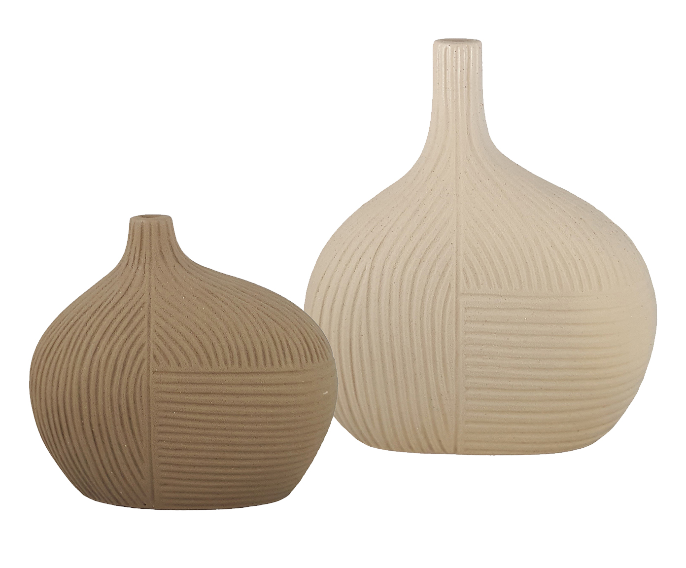 Dupla de Vasos Org&acirc;nicos Marrom e Bege image number 0