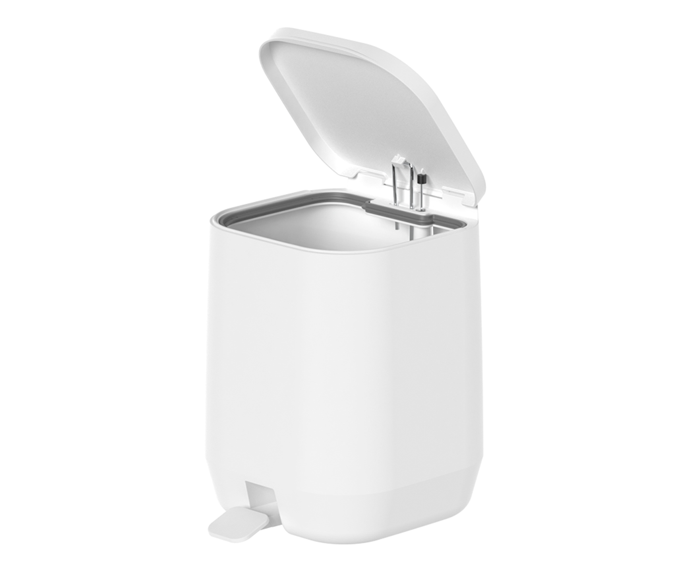 Lixeira de Pedal Aura Branco - image 1