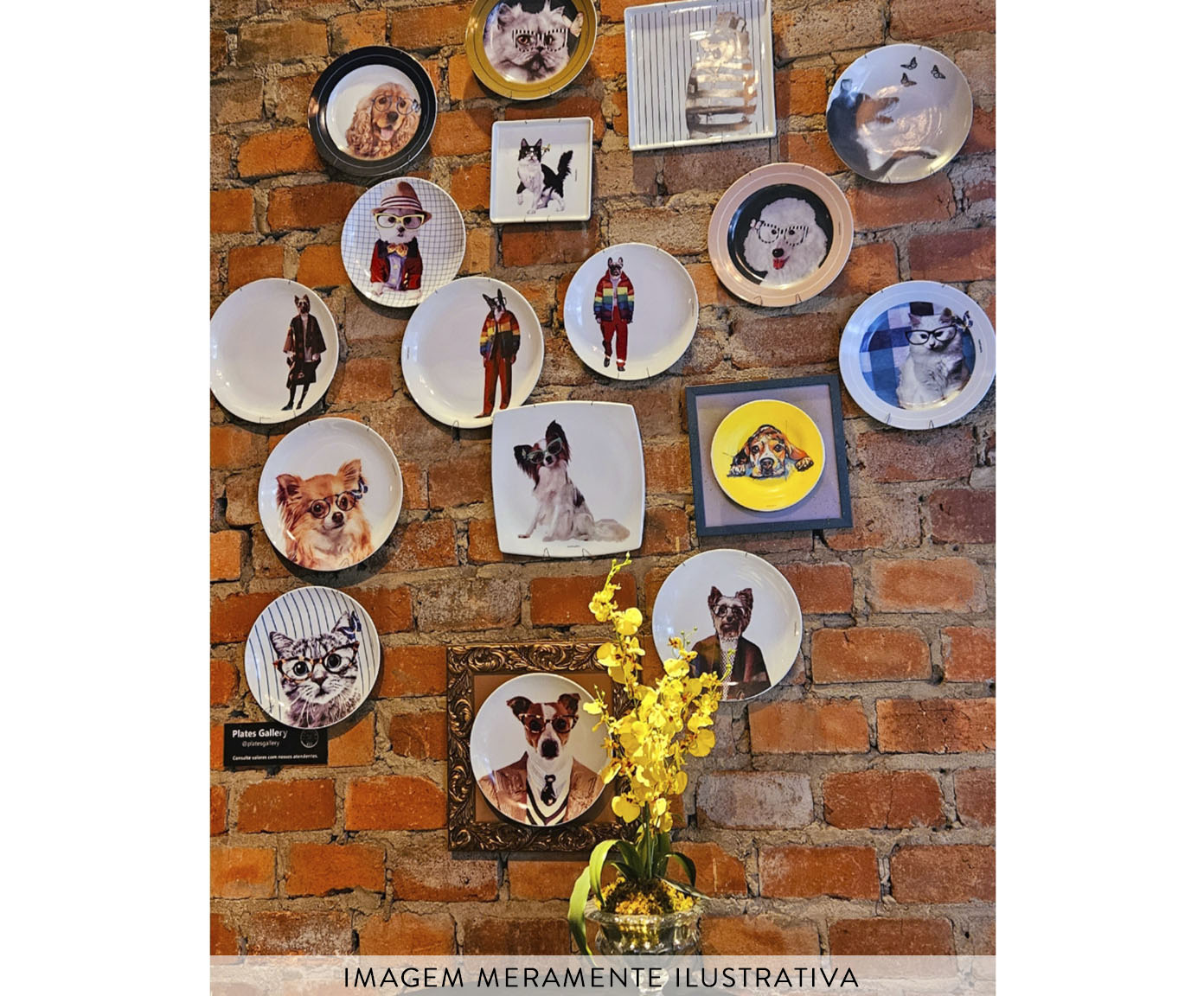 Prato em Porcelana French Bulldog Fashion - image 1