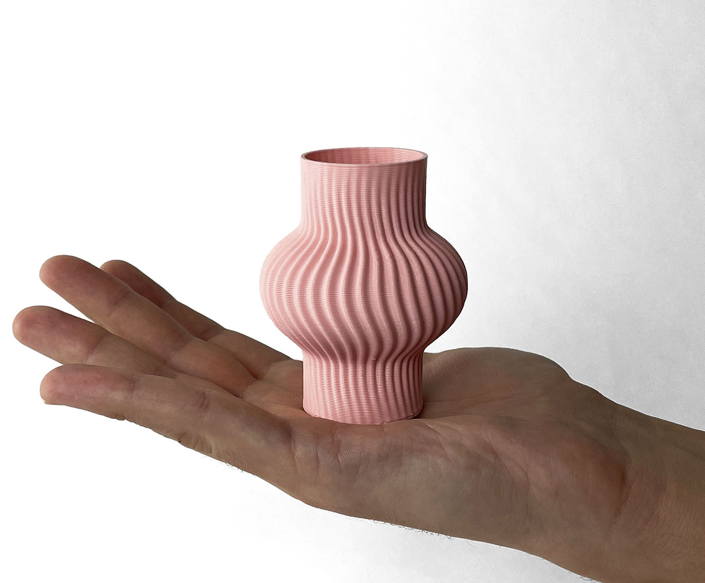 Mini Vaso Onda 1 Rosa image number 3