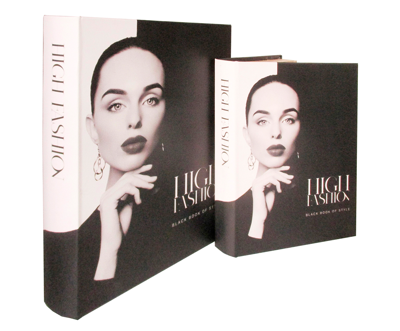 Jogo de Book Boxes Moda III   Preto - image 0
