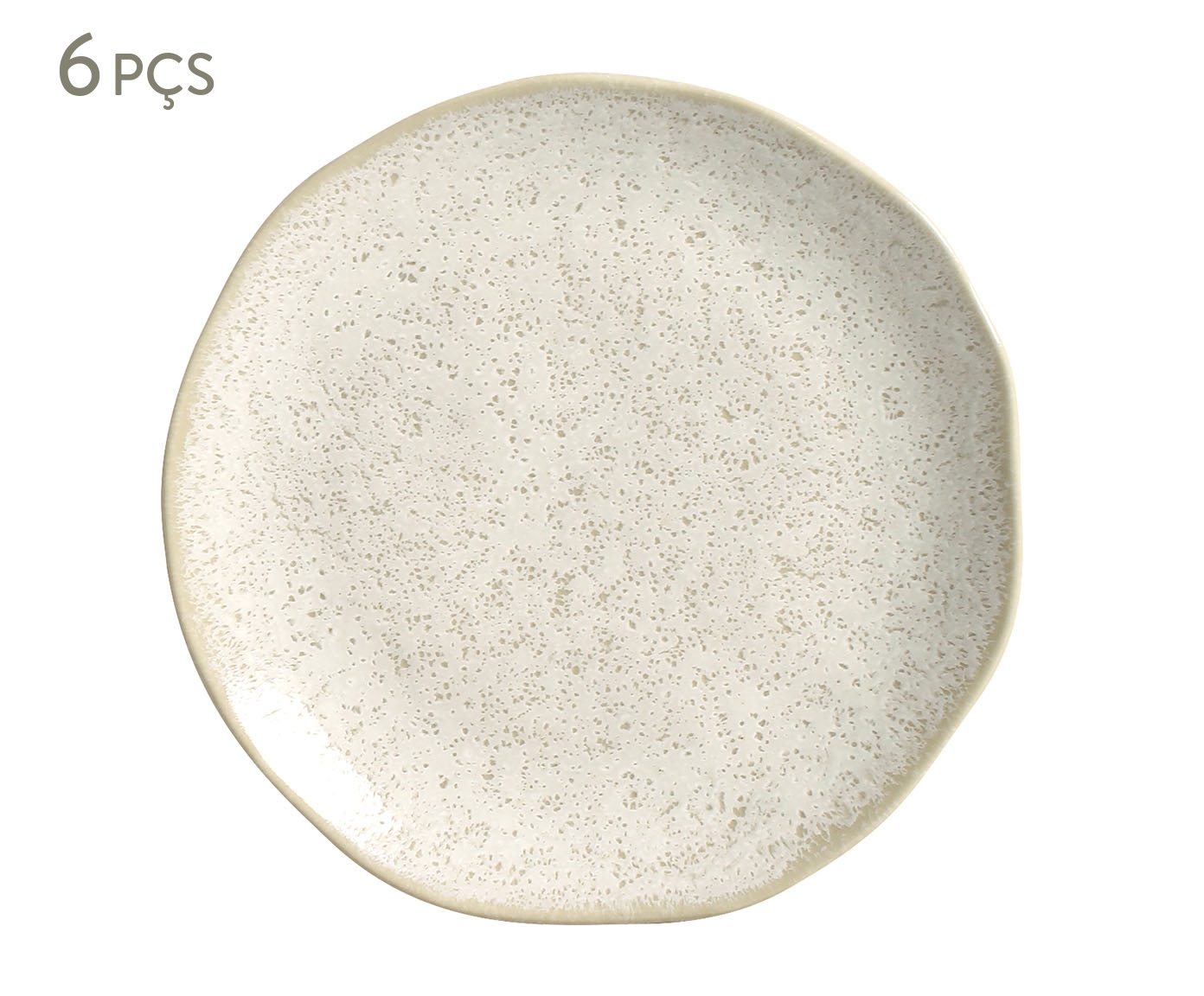Jogo de Pratos para Sobremesa Org&acirc;nico Vanilla Cru Vl image number 0