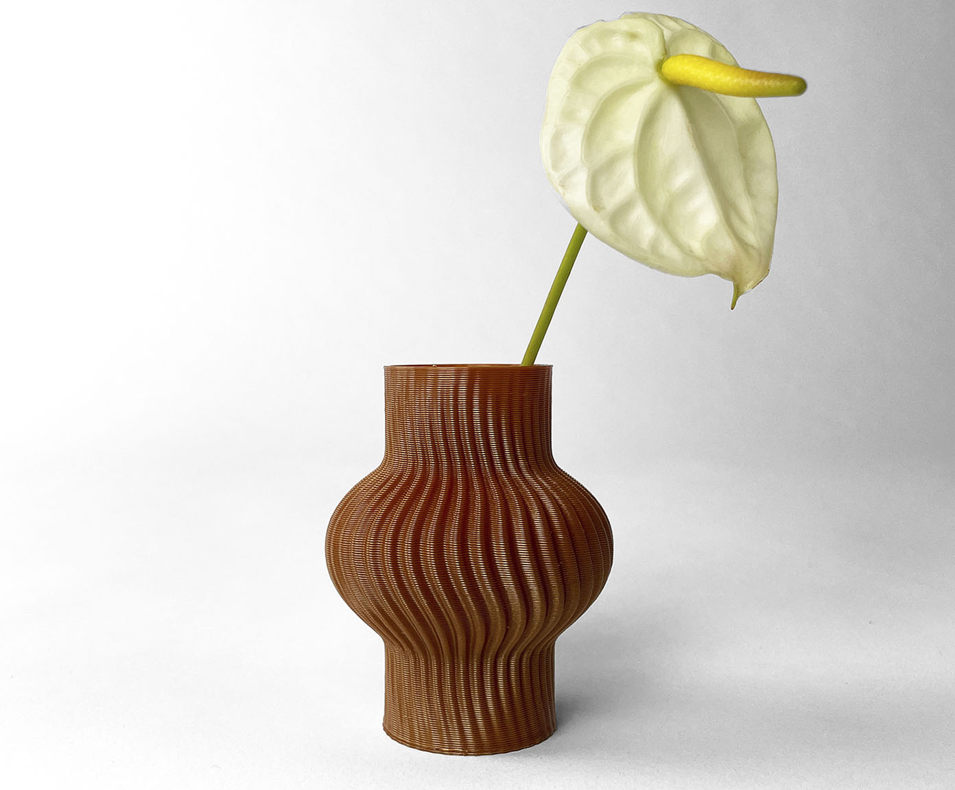 Mini Vaso Onda 1 Terracota image number 1