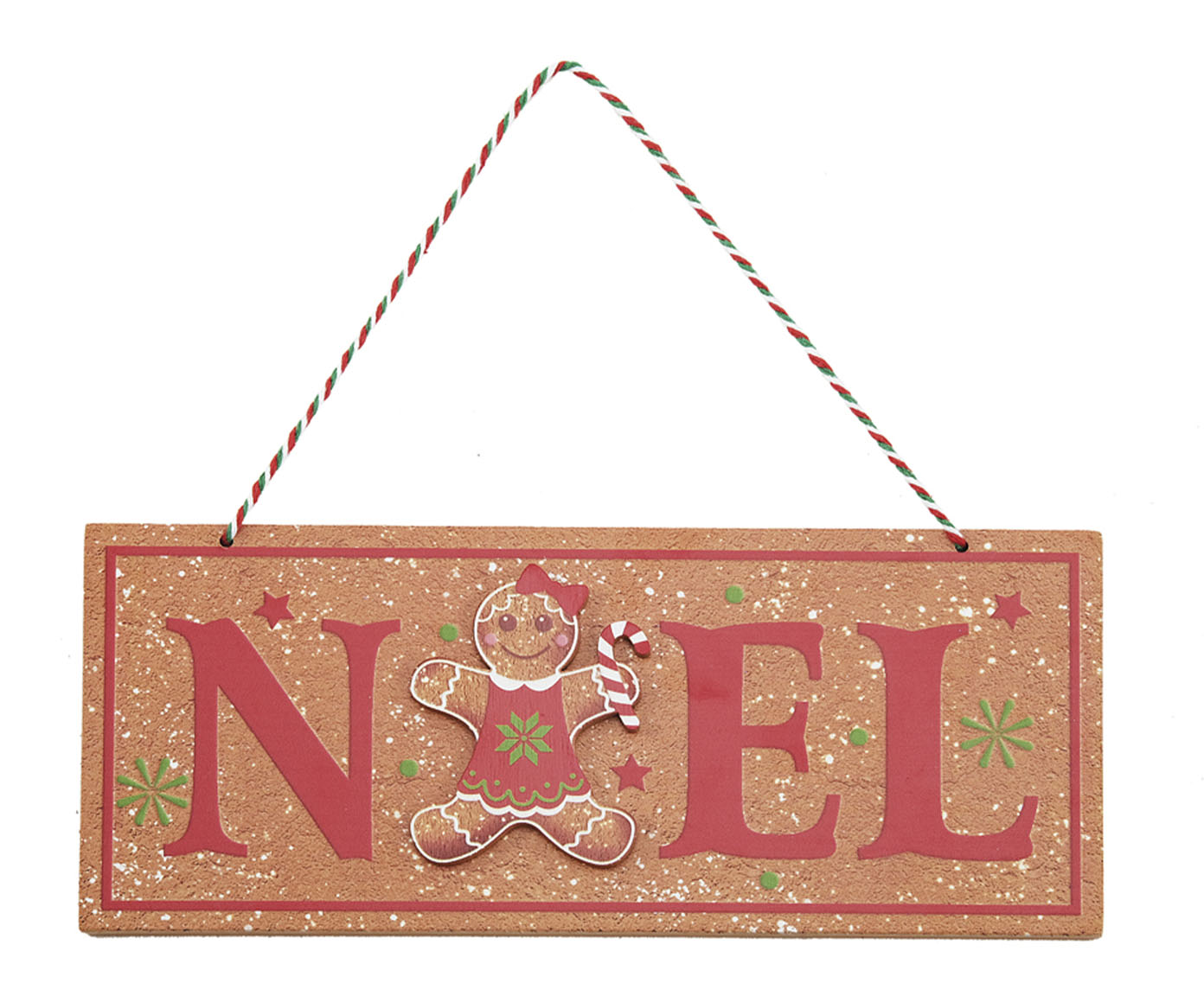 Placa Noel com Gingerbread image number 0