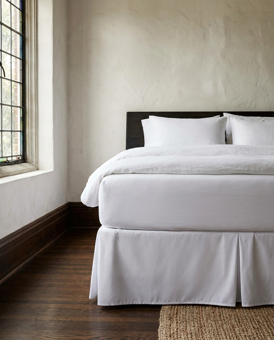 Saia para Cama Box com Babado Basic Branco 200 Fios image number 5