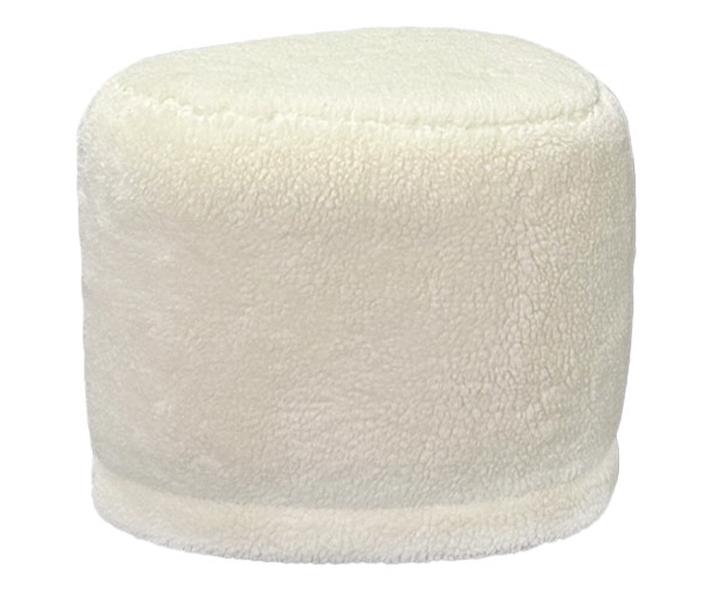 Puff Petit em Boucle Longo Off-White - image 1