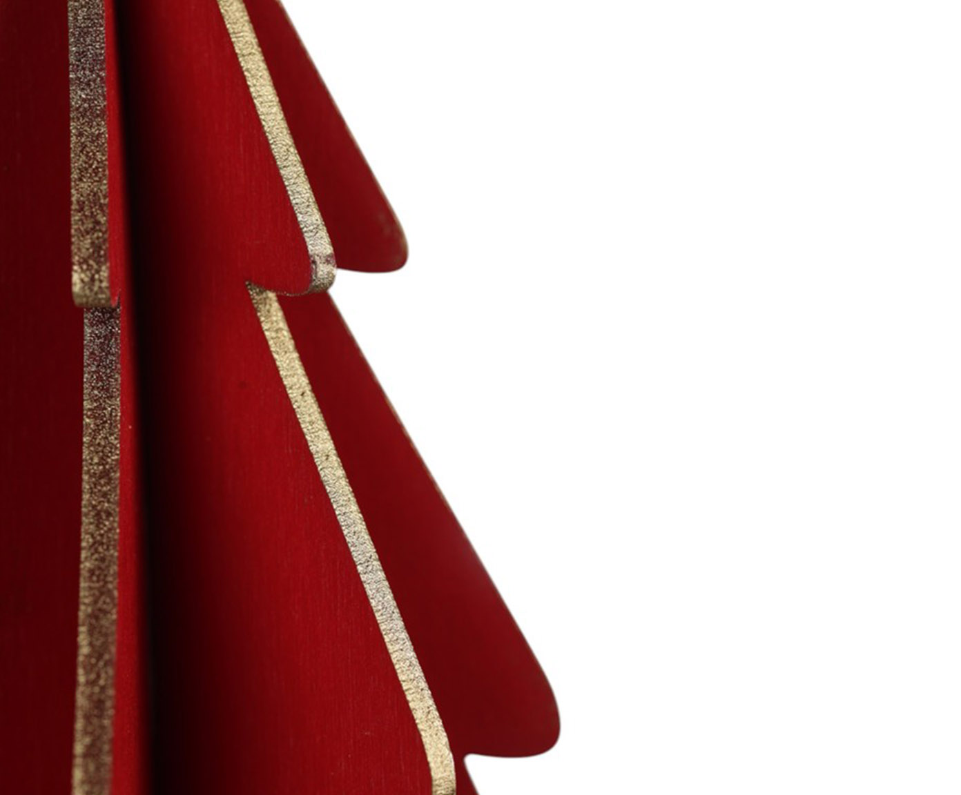 Enfeite de &Aacute;rvore de Natal Minimalista Vermelho image number 2