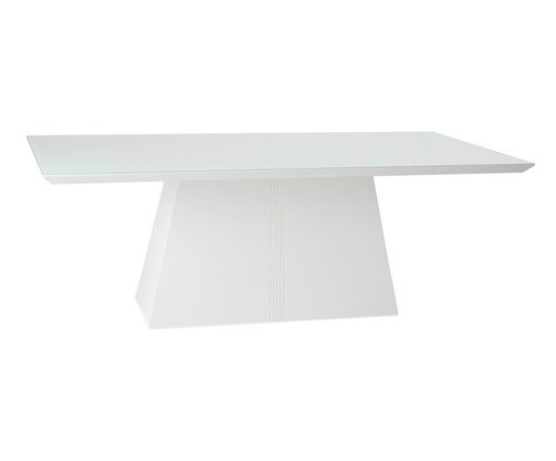 Mesa de Jantar Retangular Prisma - Branco image number 0