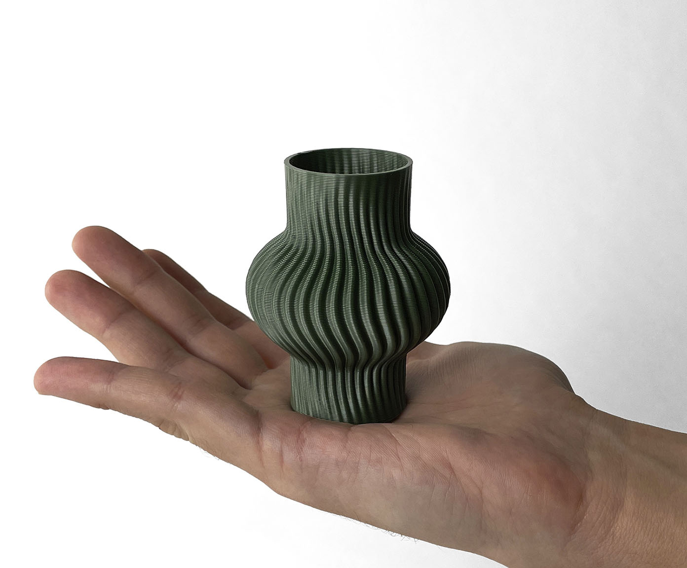 Mini Vaso Onda 1 Verde image number 4